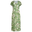 Smashed Lemon Lil dress v-hals army/light green 