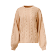 Smashed Lemon Tall Saar knit trui 735 camel 