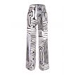 Aime Gwen pants met naad print azura 