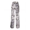 Aime Gwen pants met naad print azura 