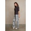 Aime Gwen pants met naad print azura 