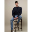 Tall Tailors Bas sweater crewneck navy blue 