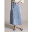 YEST Sammy skirt bleach blue denim 