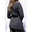 Kimara Tall Noah blazer dotted pinstripe 