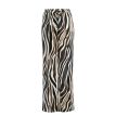 NED Tall Yura brown zebra print woven bruin 