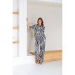 NED Tall Yura brown zebra print woven bruin 