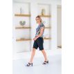 NED Tall Yura brown zebra print woven bruin 