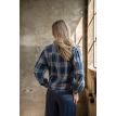ICNK Tall Tilde blouse cotton check snowwash 306 denim 