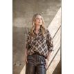ICNK Tall Chevron blouse casual check 603 brown 