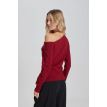 Phebe Tall Faye top a-sym burgundy 