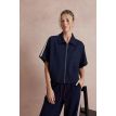 Phebe Tall Cassy vest rits navy bies 