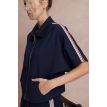 Phebe Tall Cassy vest rits navy bies 
