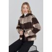 Phebe Leya jacket brown with beige 