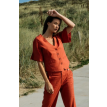 Zizo Tall Nadore blazer k-mouw split light clay 