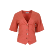 Zizo Tall Nadore blazer k-mouw split light clay 