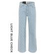 DNM Pure Cooper jeans wide l.blue check 