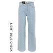 DNM Pure Tall Cooper jeans wide l.blue check 