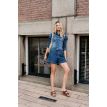 DNM Pure Tall Grand long jeans jacket 3/4 mouw mid blue 