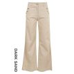 DNM Pure Tall Holly pants semi wide dark sand 