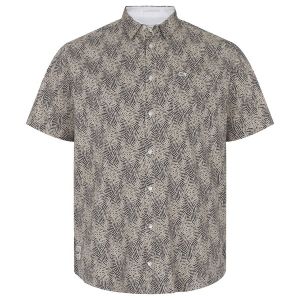 North Lake overhemd km vlecht beige