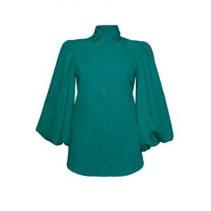 Only M Isa blouse pofmouw petrol