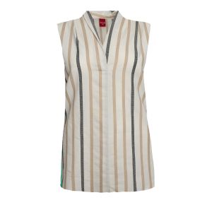Only M Kiara blouse cabaret zwart/zand