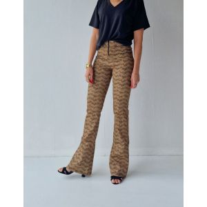 Madame LIZ Mylene zip wide pant print swirl multi
