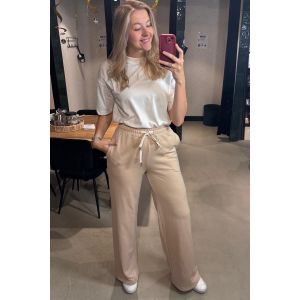 Sequoia Isla sweat pants wide leg beige