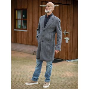 No Limit Lucas wollen jas halflang herringbone