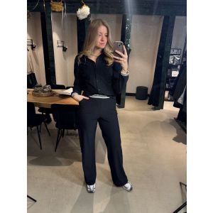 Only M Tall Joan pantalon pique nero