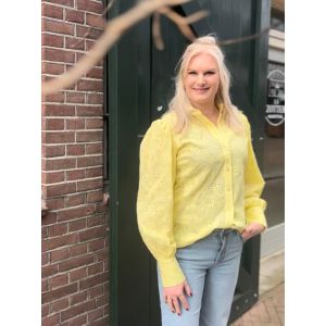 Only M Tall Yasmin blouse embroid geel