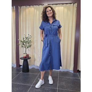 Only M Tall Amy jurk muffin blauw