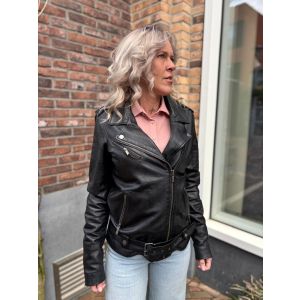 Transmission Jenifer biker leather black