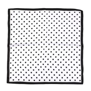 Sequoia Shawl polka dot white