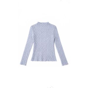 Sequoia Danique lace top ls l.blue