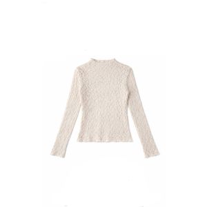 Sequoia Danique lace top ls white