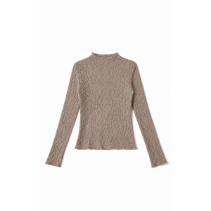 Sequoia Danique lace top ls brown