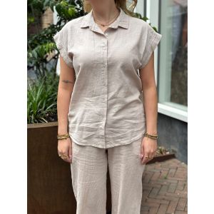 Sequoia Lina blouse linnen beige