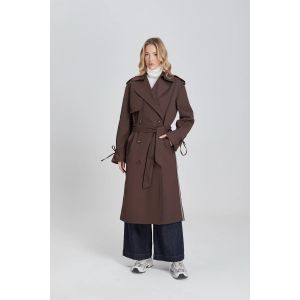 Phebe Tall Elle trenchcoat brown