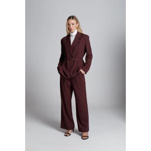 Phebe Tall Josie pants burgundy stripe