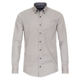 Casamoda B.D.casual bolletje geel/grijs