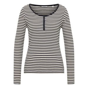 Mustang Jeans Hope henley stripe black white