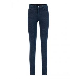Wonderjeans Amy skinny print minimal blue denim