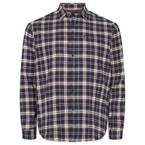 North Quent overhemd flanel check blue
