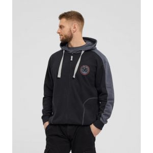 North Mees hooded vest black