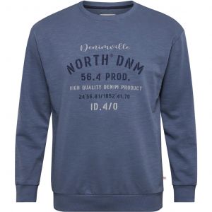 North Noud denim sweat dusty blue