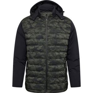 North Finn camo puffer jacket black green