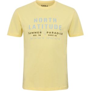 North Mick t-shirt ss yellow print summer