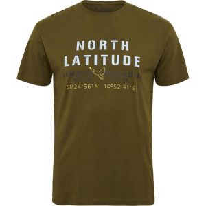 North Mick t-shirt ss army green print summer