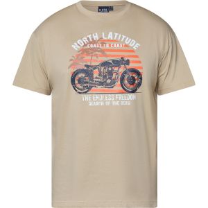 North Bret printed t-shirt sand